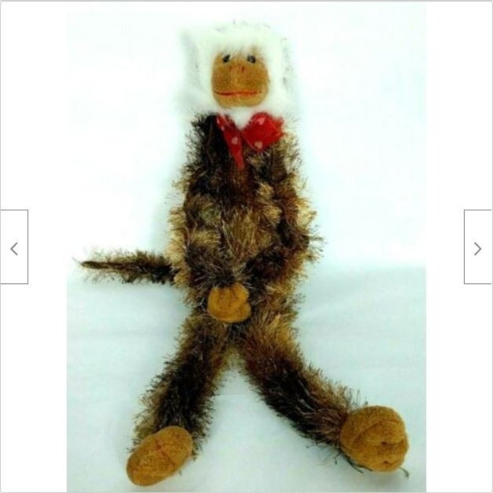 Walmart Valentine Monkey Plush with Bow 20"